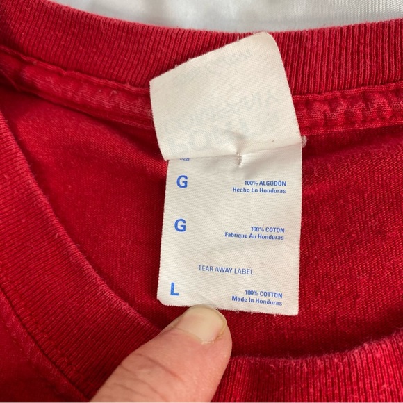 Port & Company Men’s Core Cotton Basic Red Tee - Picture 3 of 4